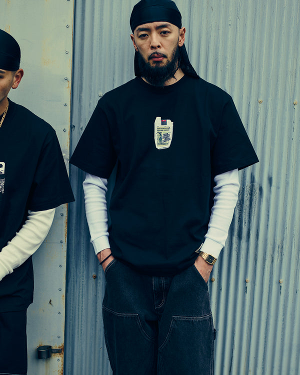 PACK IN THE POCKET TEE BLACK