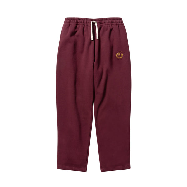 ROYAL B EMBLEM SWEAT PANTS BURGUNDY