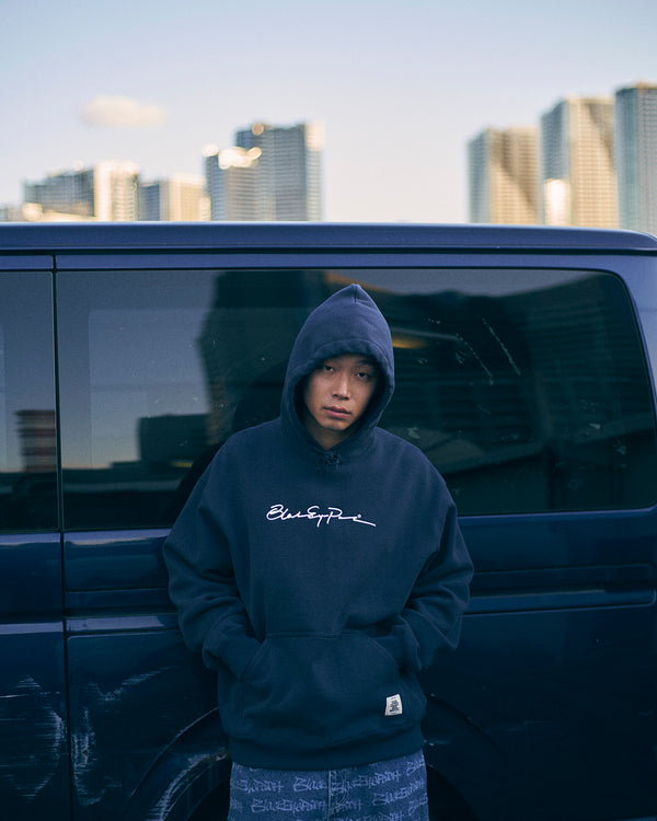 AUTOGRAPH LOGO HOODIE NAVY