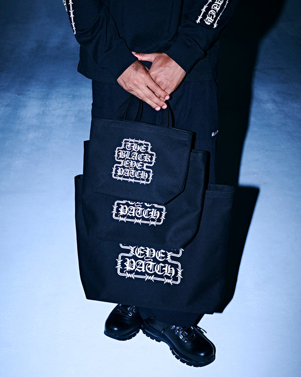 BARBED WIRE OG LABEL SMALL TOTE BLACK