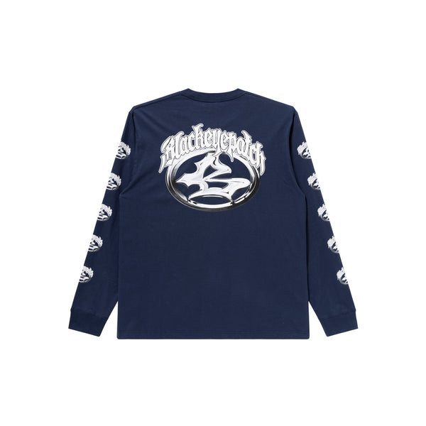 KUSTOM CAR EMBLEM L/S TEE NAVY