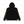 COLLEGE LOGO ZIP HOODIE BLACK