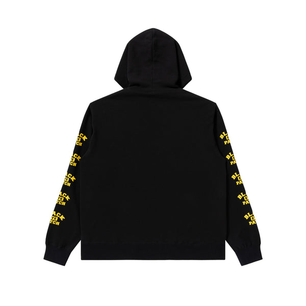 COLLEGE LOGO ZIP HOODIE BLACK
