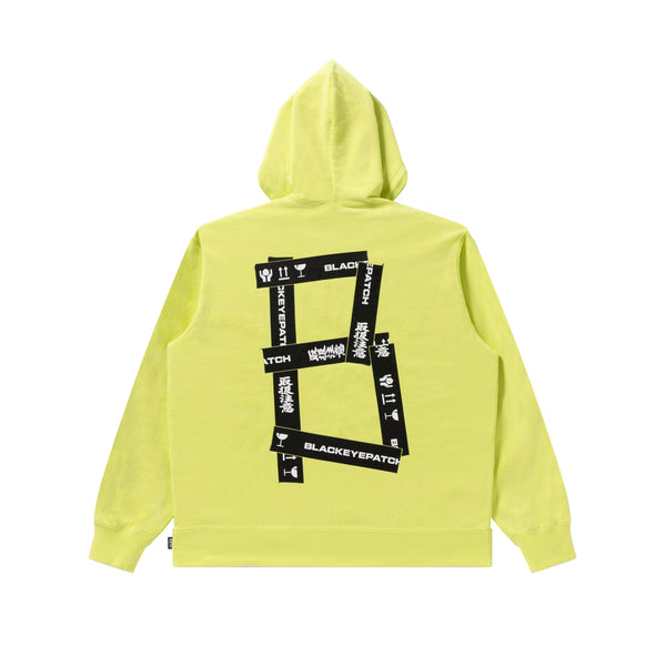 HWC TAPED ZIP HOODIE NEON YELLOW