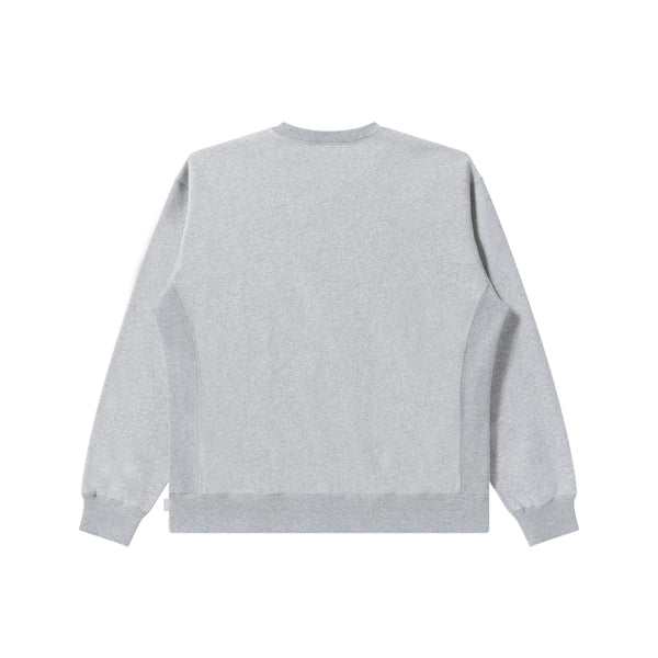 OG ZIP FILE CREW SWEAT HEATHER GRAY