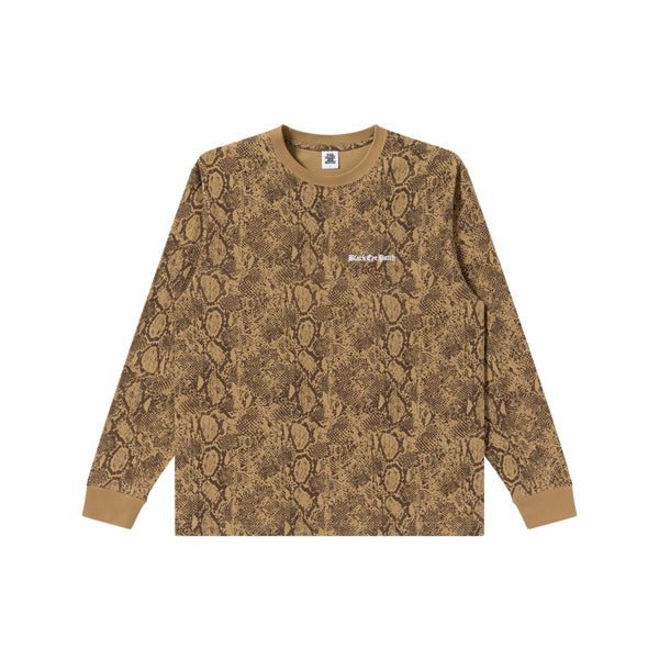 OE LOGO PYTHON L/S TEE SAND
