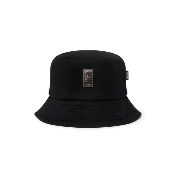 SMALL HWC DAMAGED BUCKET HAT BLACK