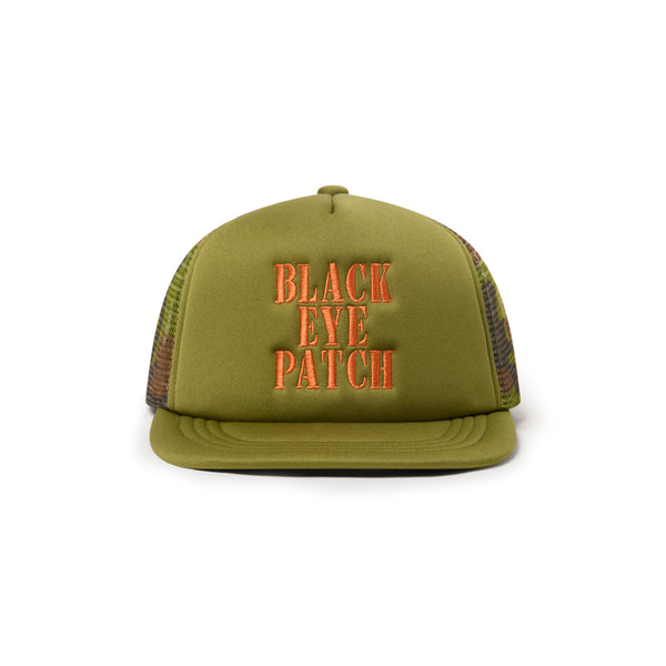STENCIL LOGO MESH CAP OLIVE