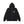 STENCIL LOGO EMBROIDERED ZIP HOODIE BLACK