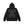 STENCIL LOGO EMBROIDERED ZIP HOODIE BLACK