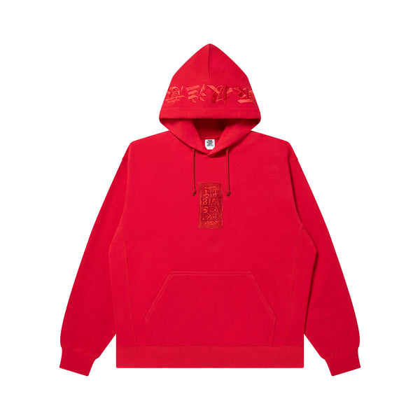 HWC LABEL HOODIE RED