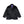 B EMBLEM FAUX FUR TAILORED JACKET BLACK