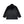 B EMBLEM FAUX FUR TAILORED JACKET BLACK