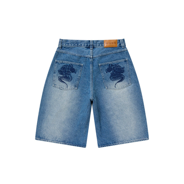 OG DRAGON BAGGY DENIM SHORTS INDIGO