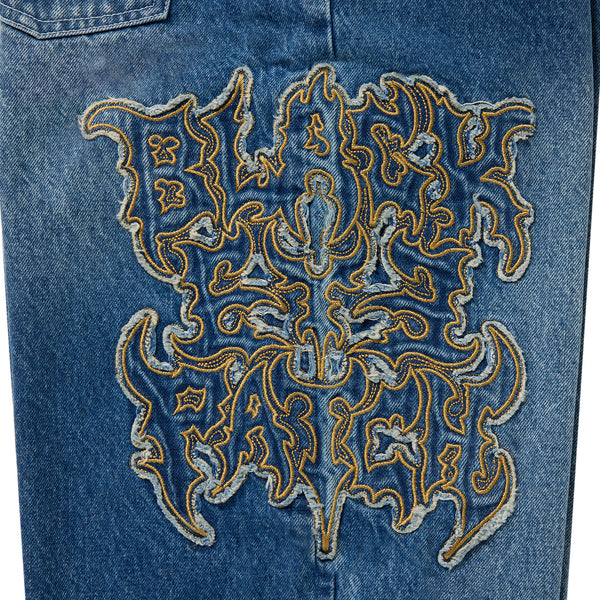 METAL LOGO EXTRA BAGGY JEANS INDIGO