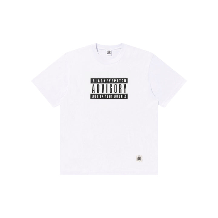 ADVISORY LABEL TEE WHITE