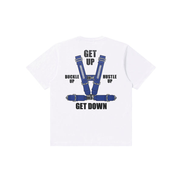 BUCKLE HUSTLE TEE WHITE