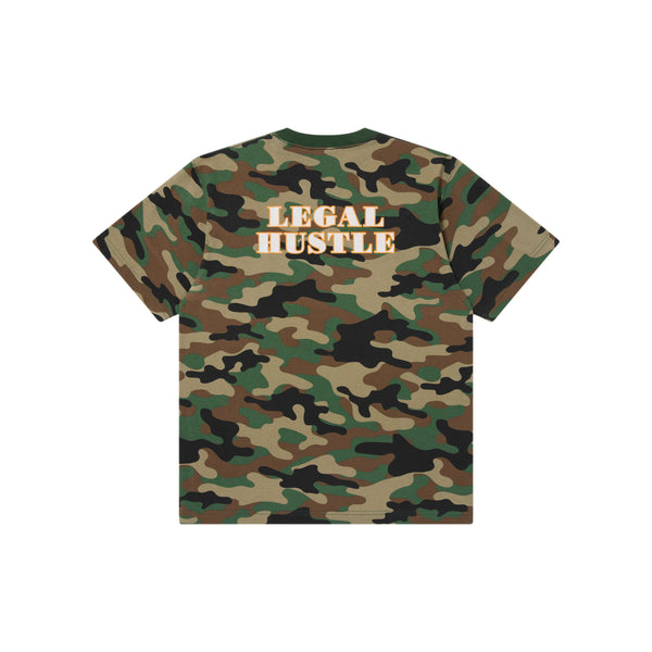 LEGAL HUSTLE TEE WOODLAND CAMO