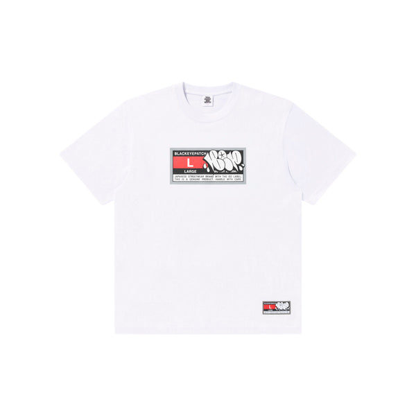 BIG SPORTS TAG TEE WHITE
