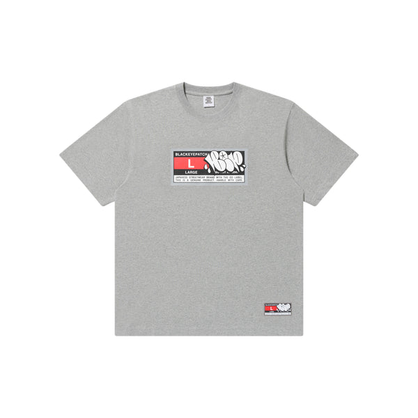 BIG SPORTS TAG TEE HEATHER GRAY