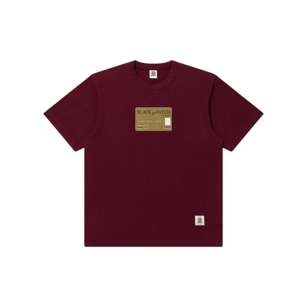 CREDIT CARD TEE BURGUNDY