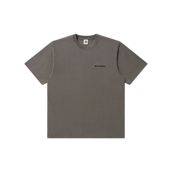 OE LOGO EMBROIDERED TEE CHARCOAL