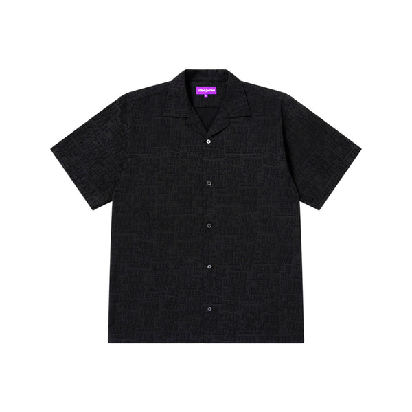OG LABEL COVERED RAYON S/S SHIRT BLACK