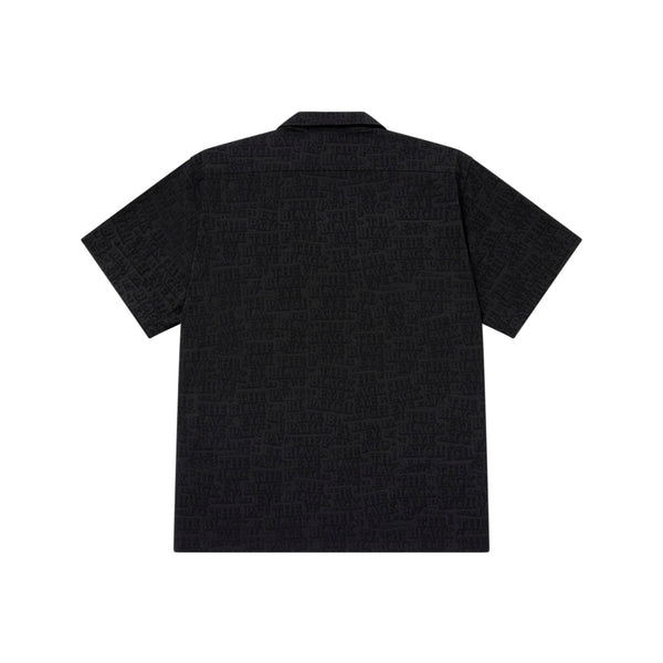 OG LABEL COVERED RAYON S/S SHIRT BLACK