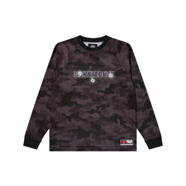 GUNSHOT STENCIL MESH L/S GAMESHIRT