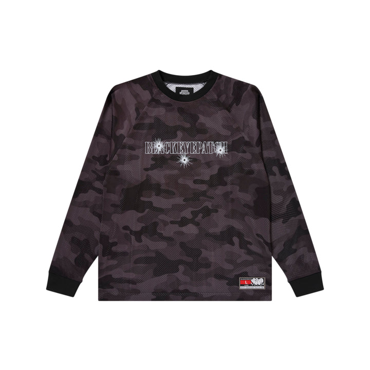 GUNSHOT STENCIL MESH L/S GAMESHIRT