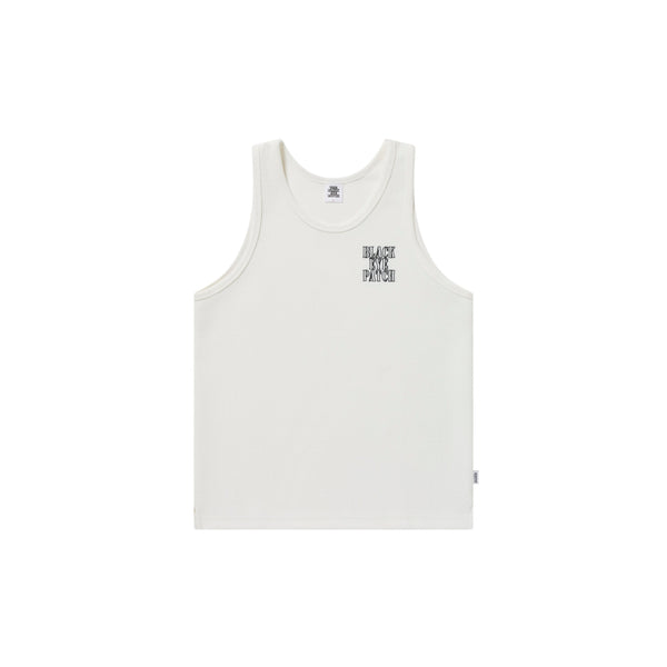 STENCIL LOGO TANK TOP WHITE