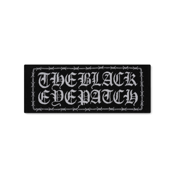 BARBED WIRE LOGO HAND TOWEL BLACK