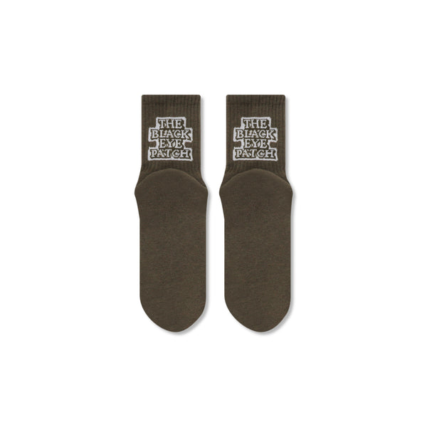 OG LABEL SHORT SOCKS OLIVE