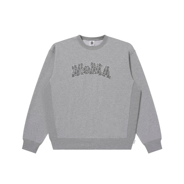 OG LABEL MUSEUM LOGO CREW SWEAT HEATHER GRAY