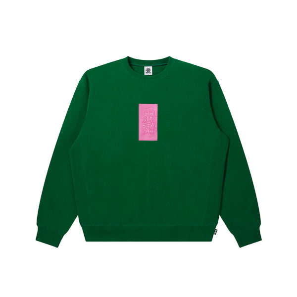 HWC LABEL CREW SWEAT GREEN