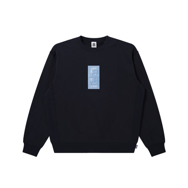 HWC LABEL CREW SWEAT NAVY