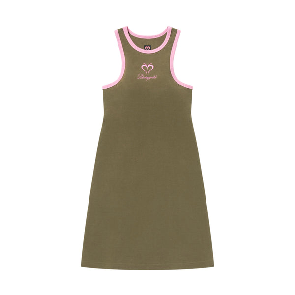 BEP SLEEVELESS MINI DRESS KHAKI