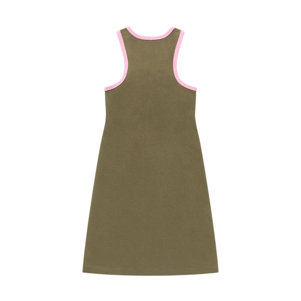 BEP SLEEVELESS MINI DRESS KHAKI