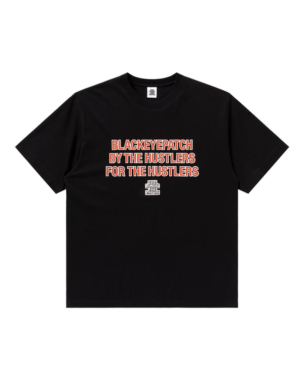 HUSTLER’S STATEMENT TEE BLACK