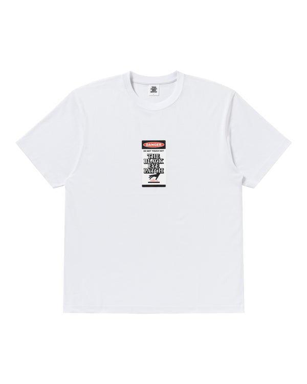 DANGER HOT LABEL TEE WHITE