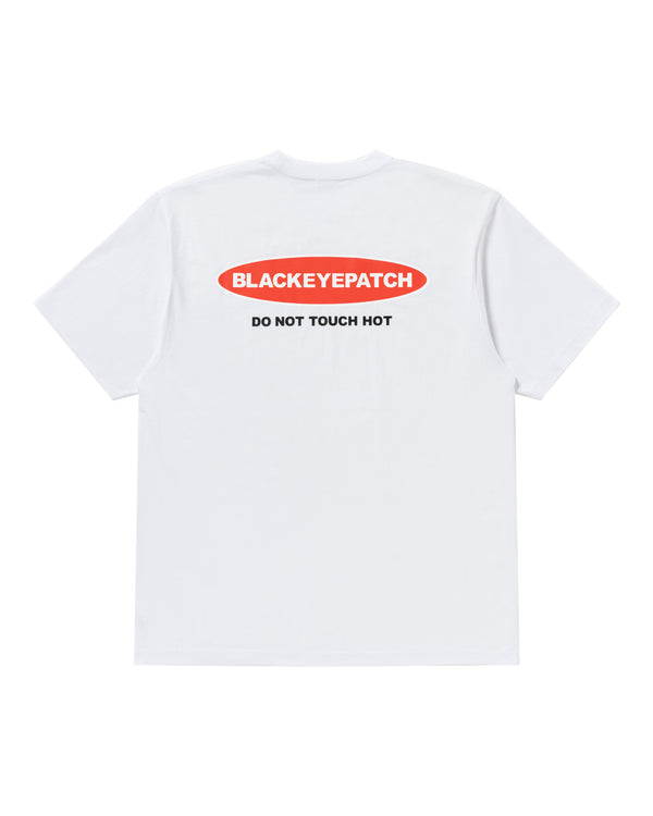DANGER HOT LABEL TEE WHITE
