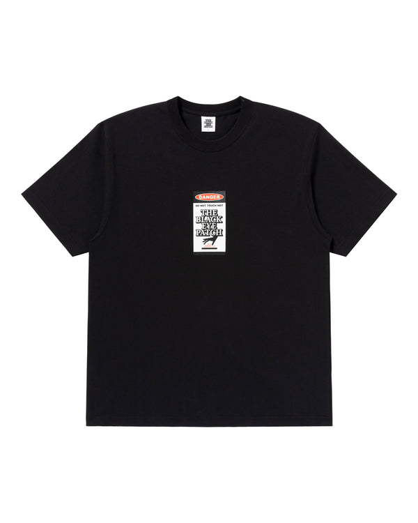 DANGER HOT LABEL TEE BLACK