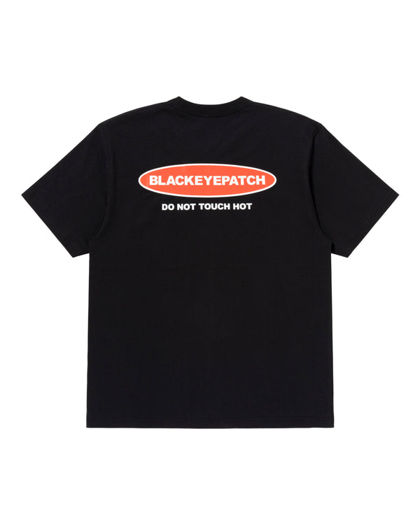 DANGER HOT LABEL TEE BLACK