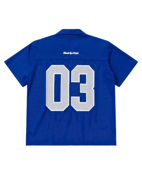 AREA CODE S/S MESH SHIRT BLUE