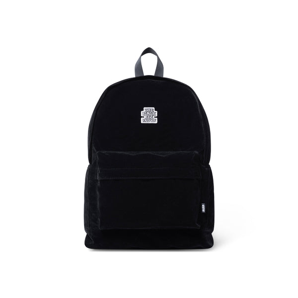 OG LABEL VELOUR BACKPACK BLACK