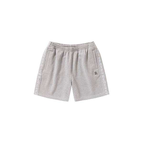 KANJI TAPED SWEAT SHORTS HEATHER GRAY