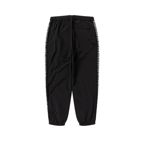 KANJI TAPED NYLON TRACK PANTS BLACK