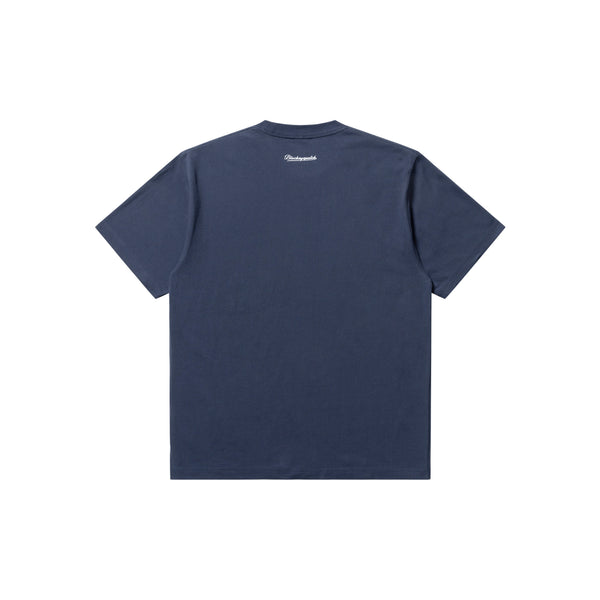 TEAM SCRIPT TEE NAVY