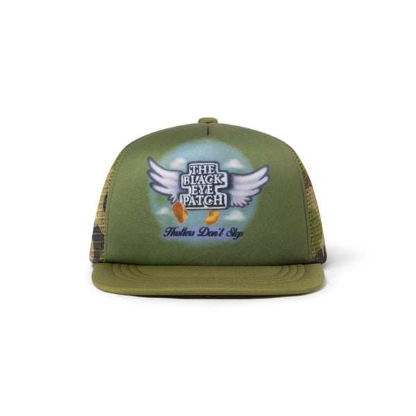 FLYING OG BOY AIRBRUSHED MESH CAP OLIVE