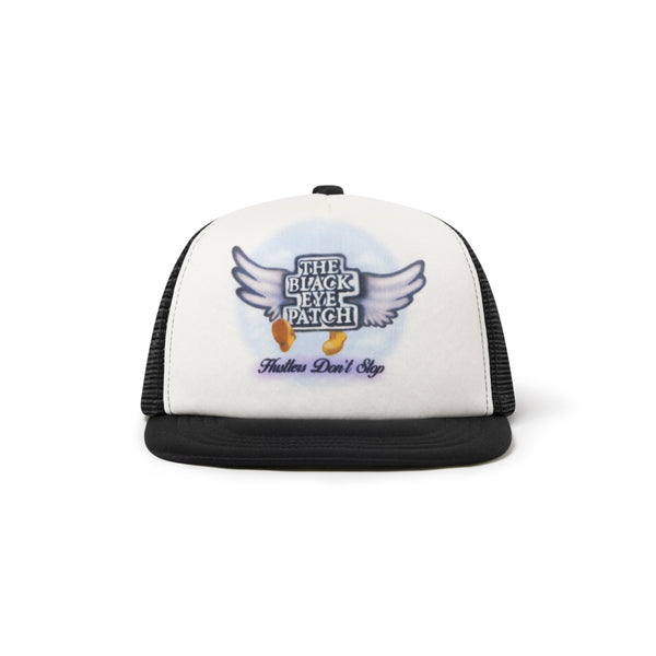 FLYING OG BOY AIRBRUSHED MESH CAP WHITE/BLACK